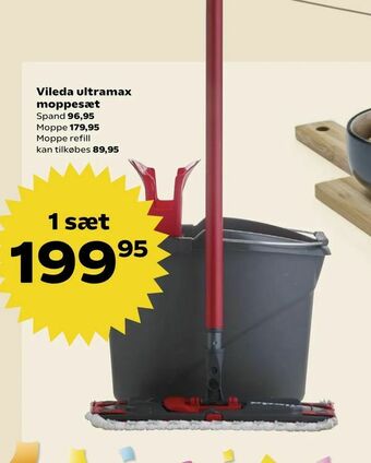 Kvickly Vileda ultramax moppesæt tilbud