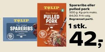 Kvickly Spareribs eller pulled pork tilbud