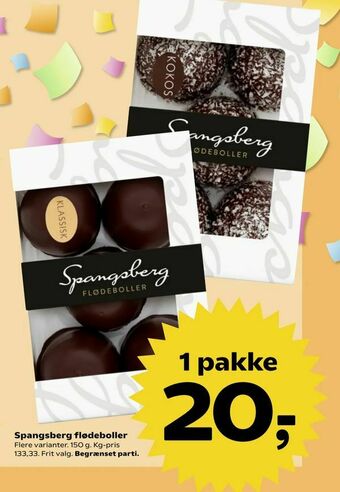 Kvickly Spangsberg flødeboller tilbud