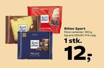 Kvickly Ritter Sport tilbud