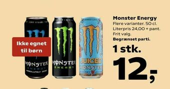 Kvickly Monster Energy tilbud