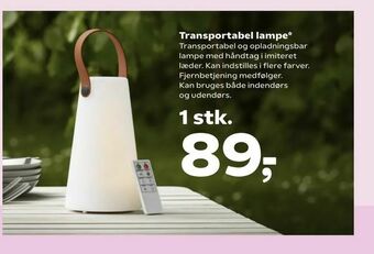 Kvickly Transportabel lampe tilbud