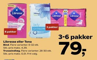 Kvickly Libresse eller Tena tilbud