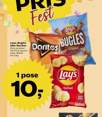 Kvickly Lays, Bugles eller Doritos tilbud