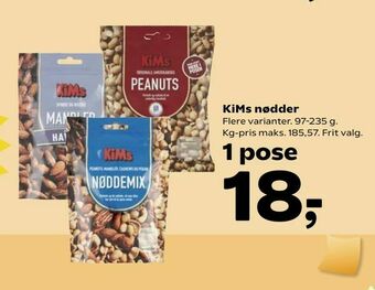 Kvickly KiMs nødder tilbud