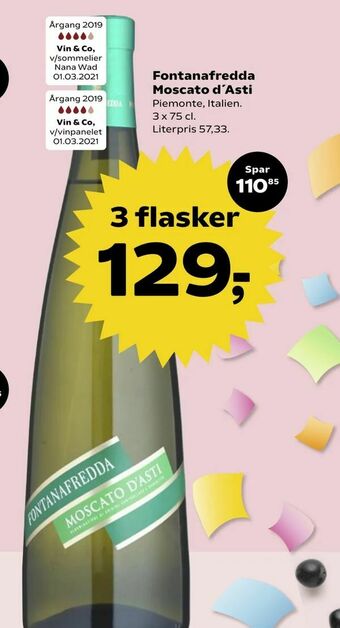Kvickly Fontanafredda Moscato d'Asti tilbud