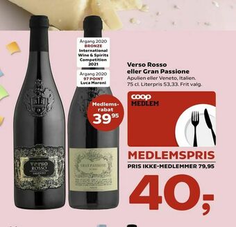 Kvickly Verso Rosso eller Gran Passione tilbud