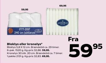 Kvickly Bloklys eller kronelys tilbud