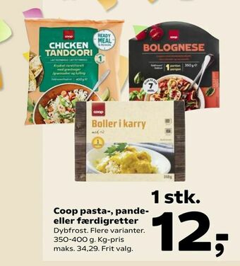 Kvickly Coop pasta-, pande- eller færdigretter tilbud