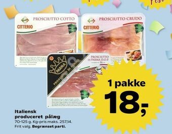 SuperBrugsen Italiensk produceret pålæg tilbud