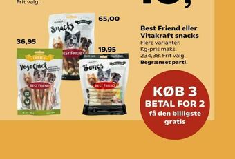 SuperBrugsen Best Friend eller Vitakraft snacks tilbud