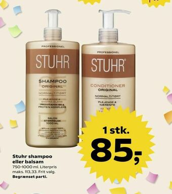 SuperBrugsen Stuhr shampoo eller balsam tilbud