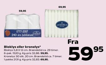 SuperBrugsen Bloklys eller kronelys tilbud