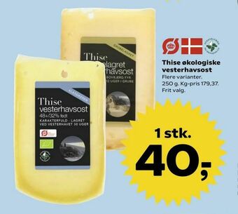 SuperBrugsen Thise økologiske vesterhavsost tilbud