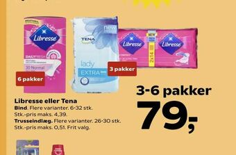 SuperBrugsen Libresse eller Tena tilbud