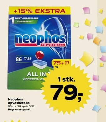SuperBrugsen Neophos opvasketabs tilbud