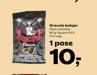 SuperBrugsen Dracula bolsjer tilbud