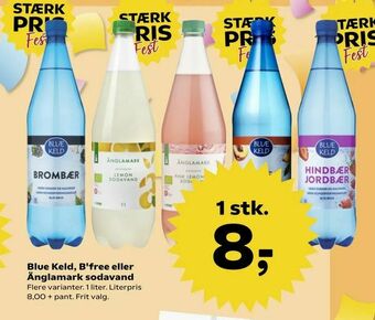 SuperBrugsen Blue Keld, B'free eller Änglamark sodavand tilbud