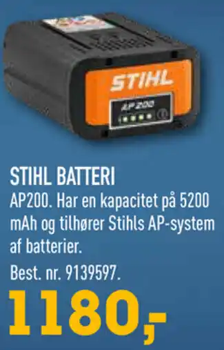 Johannes Fog STIHL Batteri tilbud