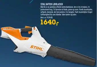 Johannes Fog Stihl Batteri Løvblæser tilbud