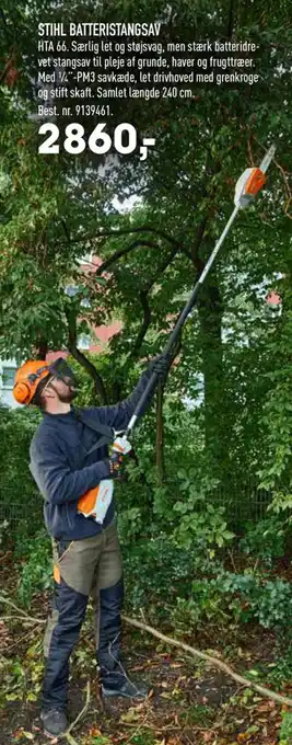 Johannes Fog STIHL Batteristangsav tilbud