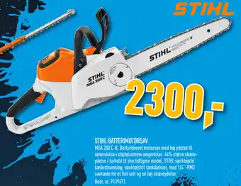 Johannes Fog STIHL Batterimotorsav tilbud