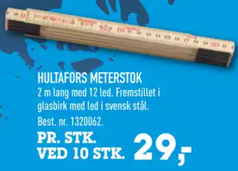 Johannes Fog Hultafors Meterstok tilbud