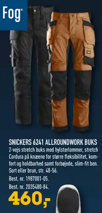 Johannes Fog Snickers 6241 Allroundwork Buks tilbud