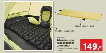 Lidl Selvoppustelig liggeunderlag/ Luftmadras tilbud
