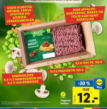 Lidl Vegansk hakket tilbud