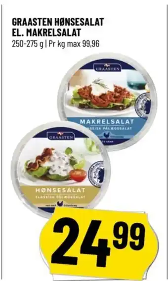 Løvbjerg GRAASTEN HØNSESALAT EL. MAKRELSALAT tilbud