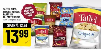 Løvbjerg TAFFEL CHIPS, SNACKS, NØDDER, PARTY MIX EL. PARTY STICKS tilbud