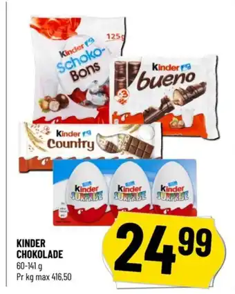 Løvbjerg KINDER CHOKOLADE tilbud