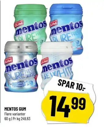 Løvbjerg MENTOS GUM tilbud