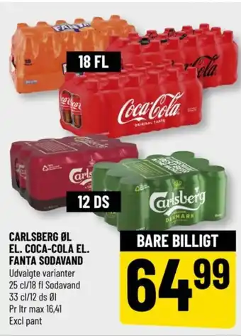 Løvbjerg CARLSBERG ØL EL. COCA-COLA EL. FANTA SODAVAND tilbud