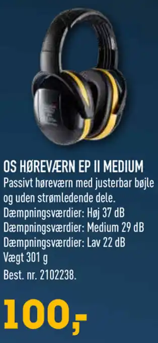 Johannes Fog OS Høreværn EP II Medium tilbud
