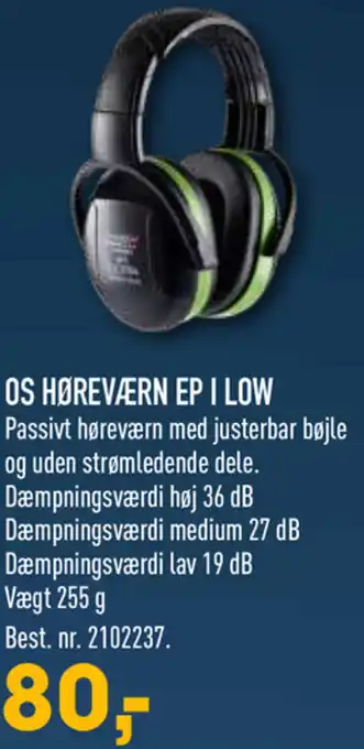Johannes Fog OS Høreværn EP I Low tilbud