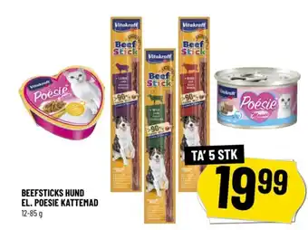 Løvbjerg BEEFSTICKS HUND EL. POESIE KATTEMAD tilbud