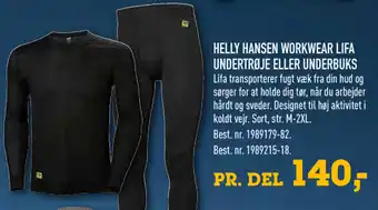 Johannes Fog Helly Hansen Workwear Lifa Undertrøje Eller Underbuks tilbud