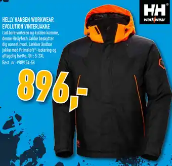 Johannes Fog Helly Hansen Workwear Evolution Vinterjakke tilbud