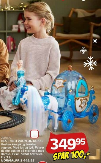 Legekæden Hest Med Vogn Og Dukke tilbud