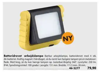 Biltema Batteridrevet arbejdslampe tilbud