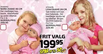 Leah Dukke 28 Cm, Nora Dukke 46 Cm