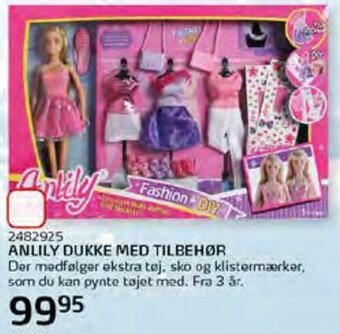 Legekæden Anlily Dukke Med Tilbehør tilbud