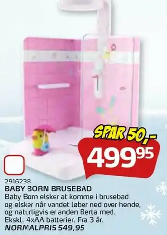 Legekæden Baby Born Brusebad tilbud