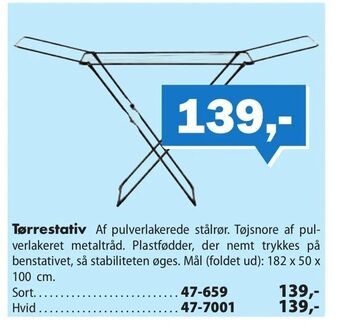 Biltema Tørrestativ tilbud
