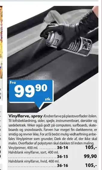 Biltema Vinylfarve, spray tilbud