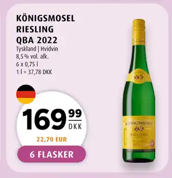 Scandinavian Park KÖNIGSMOSEL RIESLING QBA 2022 tilbud