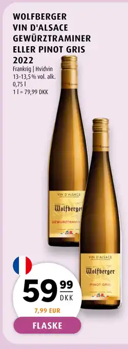 Scandinavian Park WOLFBERGER VIN D'ALSACE GEWÜRZTRAMINER ELLER PINOT GRIS 2022 tilbud