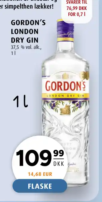 Scandinavian Park GORDON’S LONDON DRY GIN tilbud